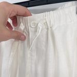 Parisian Signature Linen Pants Womens Sz M Cream Beachy Trouser Lined Lagenlook Photo 4