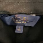 Rachel Rachel Roy Glen Lace Inset Pull On Ankle Black Pants with White Piping Size 6 Photo 7