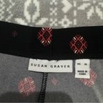 Susan Graver New Printed Liquid Knit Straight Pull On Pants Size X-Large Photo 4