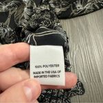 Allison Joy Evereve Ariel Black White Tan Floral Print Long Sleeve Top Size M Photo 7