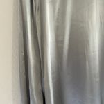 Chico's ‎ Size 0 (Small) Silver Cowl Neck Long Sleeve Mini Dress Party holiday nye Photo 2