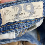 Free People We the Free Denim Utility Mini Skirt High Waisted Light Blue Wash FP Womens 29 Photo 5