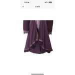 Purple ZONE BLEUE Coat Dress Size 4 Photo 2