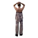 Butterfly Off the Shoulder Jumpsuit in Black and Tan Size undefined Photo 2