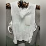 Helmut Lang NWT  Cropped ribbed cotton-jersey top Large Photo 5