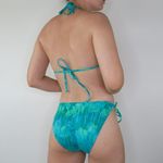 Blink Vintage 90s Teal Green Palm Tree Bikini Swimsuit Photo 1