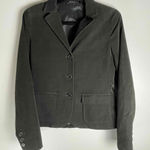 Theory ‎ Women's Hunter Green Corduroy Notched Label Blazer Jacket Size 8 Photo 0