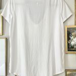 Lululemon white cotton V neck short sleeve tshirt Photo 2