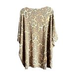 Dear Scarlett Oversized Leopard Print Women's Top Tan Size L Photo 1