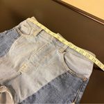 Driftwood Colorblock highrise jeans shorts, frilled hem, size 25 Photo 6