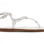 Free People White Caroline Cali Braided Strappy Leather Sandals Size 10 NWT Photo 0