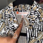 Jude Connally Chris Tunic Dress Elephant Print, Black Cream White Photo 4