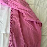 Love Shack Fancy Pink Embroidered Ruffle Waist Pants | Size M Boho Cottagecore Photo 4