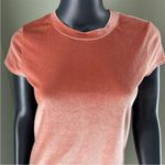 Madewell  Peach Pink Velvet Crewneck Tee Size XS Photo 2