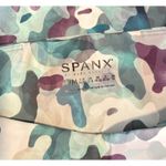 Spanx Womens Pants Green Painted Camo Leggings Elastic Waist Stretch Size Medium Photo 4