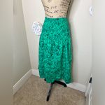 NTM: Isabel Maternity Green Floral Elastic Smocked Waist Skirt NWT Sz M Photo 4