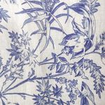 H&M Blue and White Floral Linen Wrapover Blouse, EUC, Size Small Photo 10