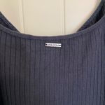 Volcom NWOT  women’s‎ Let’s Go Out blue ribbed ruffle hem stretch dress medium Photo 5