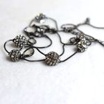 Chico's  Dazzling Crystal Bezeled Silver Tone Chic Y2k Statement Necklace Photo 1