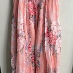 Lulus What a Beauty Peach Pink Floral Print Tie Photo 6