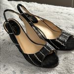 Cole Haan  Black and Cream Slingback Heels Photo 1