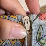 Bobbie Brooks Blue Garden Print Midi Shift Dress Womens L Linen Flower Vintage Size L Photo 4