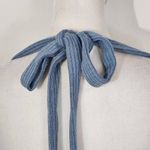 We Wore What Blue Halter Crop Top Size XS NWT Tie Neck Halter Top Photo 4