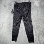 GapFit Leggings 7/8 Length High Rise Fitted‎ Leopard Print Black Gray Size Small Photo 2