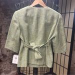 Deadstock VNT id/entity 'Garden' Metallic Fleck Greens Tweed Belted Blazer: 10 Green Photo 9