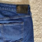 DKNY 5- Pocket Denim Mini Skirt Finished Raw Hem Size 12 Photo 2