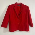 Lauren Ralph Lauren Black Label Blazer Jacket Womens Orange Cotton Blend Career Size M Photo 0