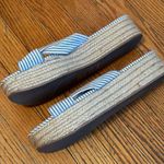 H&M White And Blue Platform Sandals Photo 2