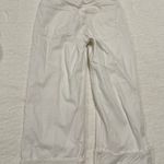 ZARA Mid-Rise Wide Leg White Jeans Photo 2