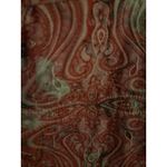 Analog Petite Coral Paisley Button Front Blazer Jacket Women's 3/4 Sleeve Orange Size M Photo 1