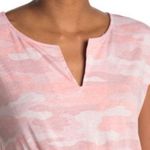 Lucky Brand Women Camo Pink Top Size Small Photo 2