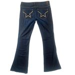 People's Liberation Flare Jeans womens 31 USA Made Low Rise Dark Wash Pockets‎ Blue Photo 1
