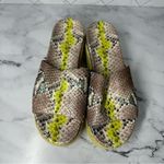Kate Spade  Zia Platform Leather Espadrille Snake Print Size 9 B Photo 11