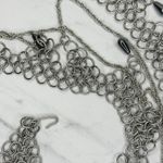 Silver Chunky Chain Belt Draped Beaded Y2K Festival Hook Closure One Size (OS) ✨ Photo 11