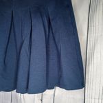 SO  Navy Blue Pleated Mini Skater School Girl Skirt Photo 1