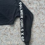 Miss Sixty Elizabeth Sulcer X  Palmer Girls Long Sleeve Crop Top Black XS Photo 2