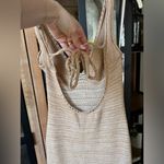 Torn By Ronny Kobo  Madi Crochet Dress beige sand maxi resort vneck open back Photo 5