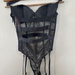 Victoria's Secret Victoria Secret Grey Silver Embellishment Halter Garter Strap Teddy NWT Photo 4