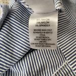 Crosby women's size 4 light blue and white striped ribbed cropped pull Photo 9