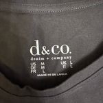 New Denim & Co. Black Floral Embroidered Floral 3/4 sleeve Top M Size M Photo 2