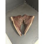 Frye  Tyler Lace‎ Up Combat Boot Dark Brown Women’s Size 10 Combat Leather Shoes Photo 5