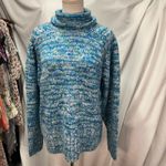 Lou & grey  Findley Space Dye Turlteneck Sweater‎ Blue Marl Womens XS New Relaxed Photo 10