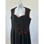 Lindy Bop Black Red Retro Vintage Rockabilly Swing Pin Up A Line Dress XL (b42) Photo 2