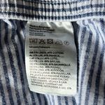 H&M  Linen Blend Women’s Striped Blue and White Pajama Pants Photo 3