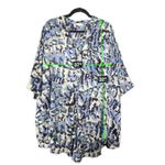 Free People  Goddess Blue Floral Cottagecore Boho Oversized Sleep Shirt Tunic  M Photo 6