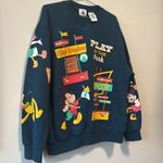 Disney  Mickey Play In The Park Crew Neck Pullover Sweatshirt Sz Medium M Photo 3